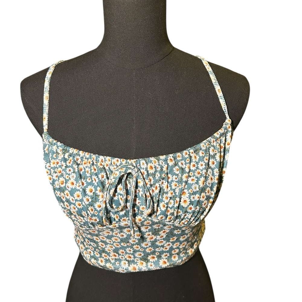 SHEIN Blue Floral Camisole Top